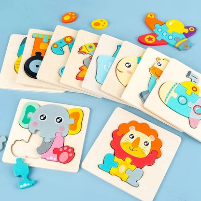 3D Animal & Vehicle Puzzle Board