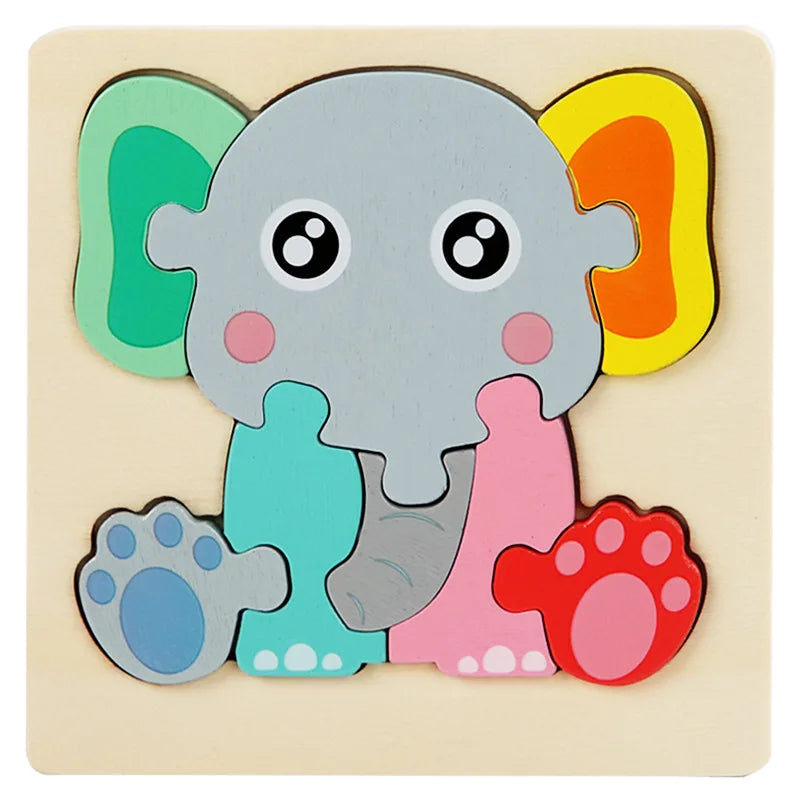 3D Animal & Vehicle Puzzle Board