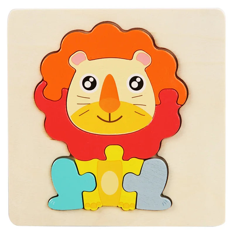 3D Animal & Vehicle Puzzle Board