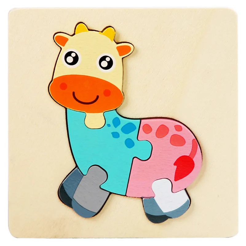 3D Animal & Vehicle Puzzle Board