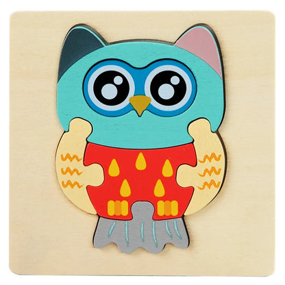 3D Animal & Vehicle Puzzle Board