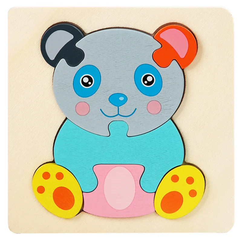 3D Animal & Vehicle Puzzle Board