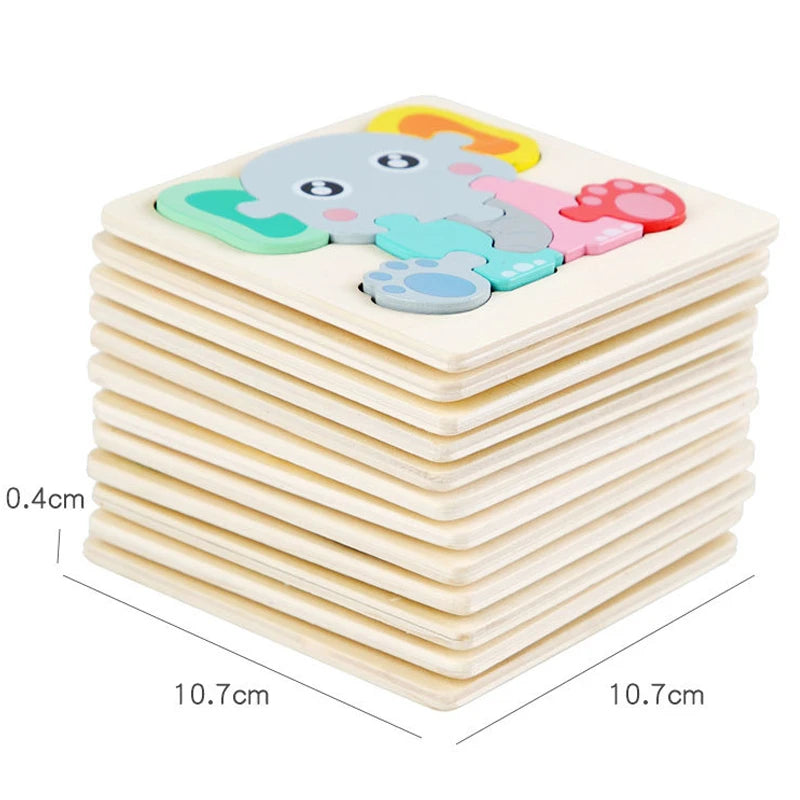 3D Animal & Vehicle Puzzle Board