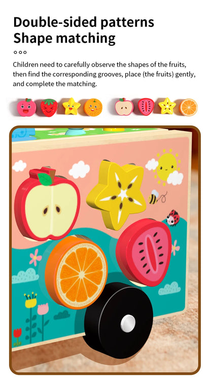 Wooden Farm Truck Activity Toy