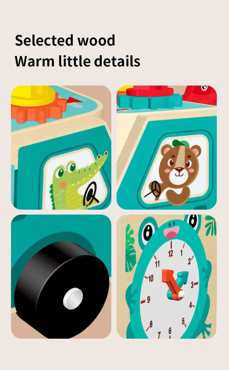 Wooden Farm Truck Activity Toy
