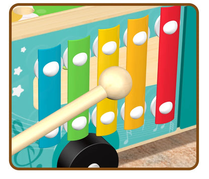 Wooden Farm Truck Activity Toy