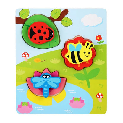 3D Baby Wooden Puzzle Fun Games