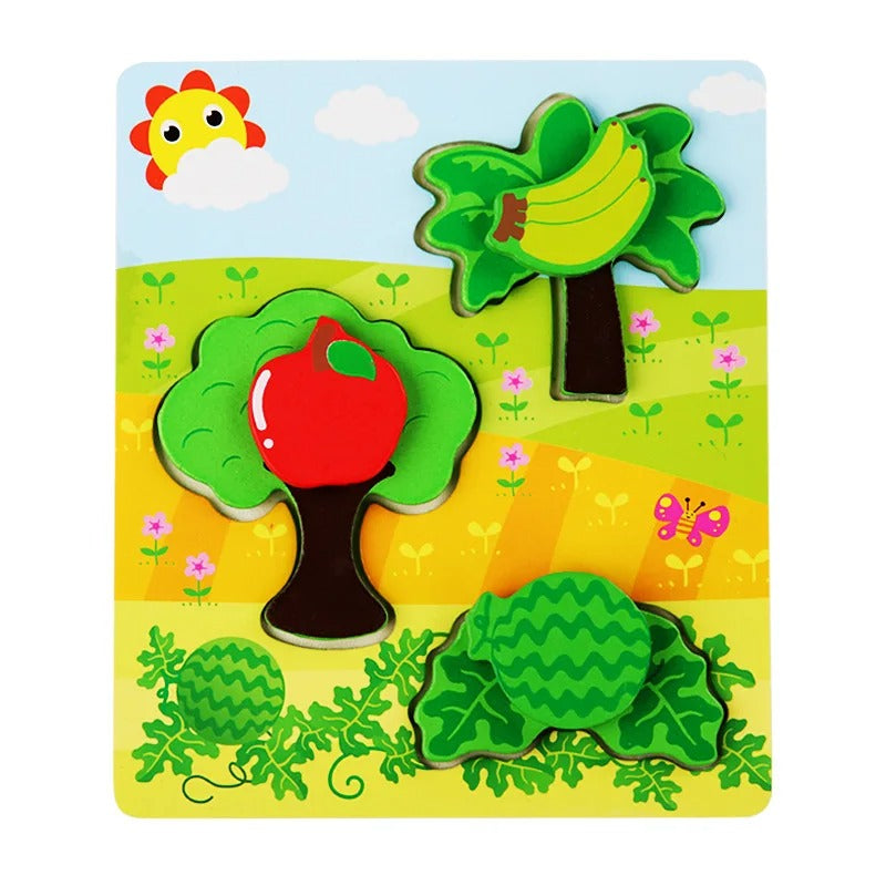 3D Baby Wooden Puzzle Fun Games