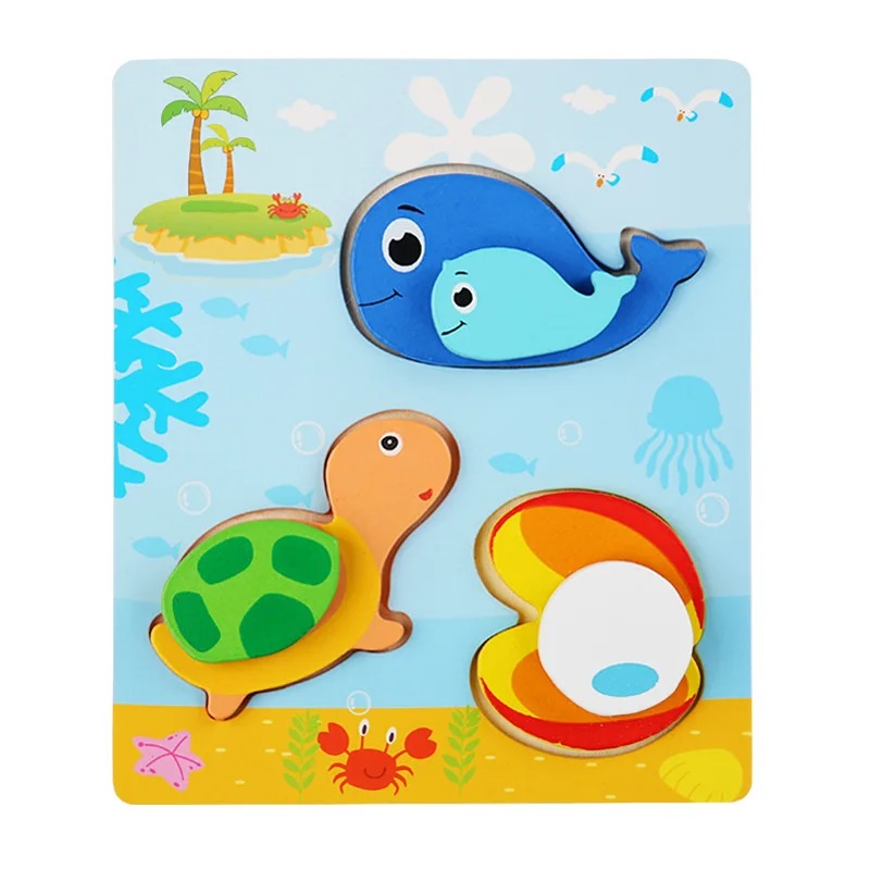 3D Baby Wooden Puzzle Fun Games