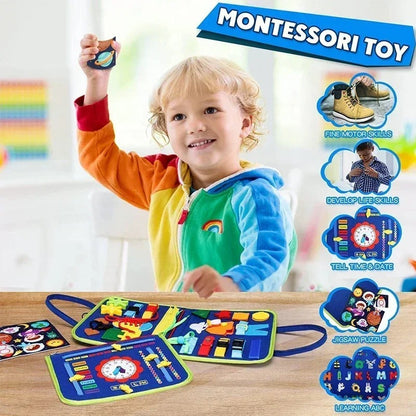 Busy Board Montessori Toys for Toddler