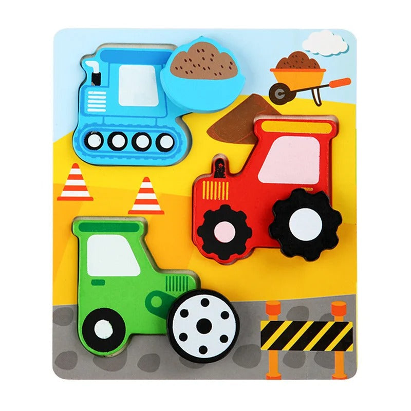 3D Baby Wooden Puzzle Fun Games